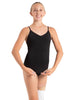 Whispering Waves Seaside Cami Leo - BLACK - SALE
