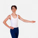 PW Dancewear Boys/Men's Sleeveless Leotard - White