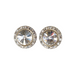 Competition Crystal Stud Earrings - CLEAR - 3 sizes