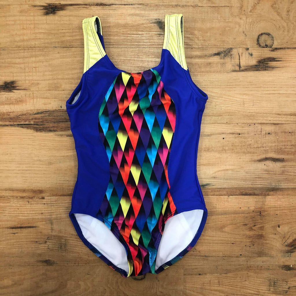 Ditto Dancewear Multi Diamond Leotard - CHILD 10 ONLY