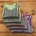 Ditto Dancewear Neon Spots and Stripes Gym Set with Scrunchie