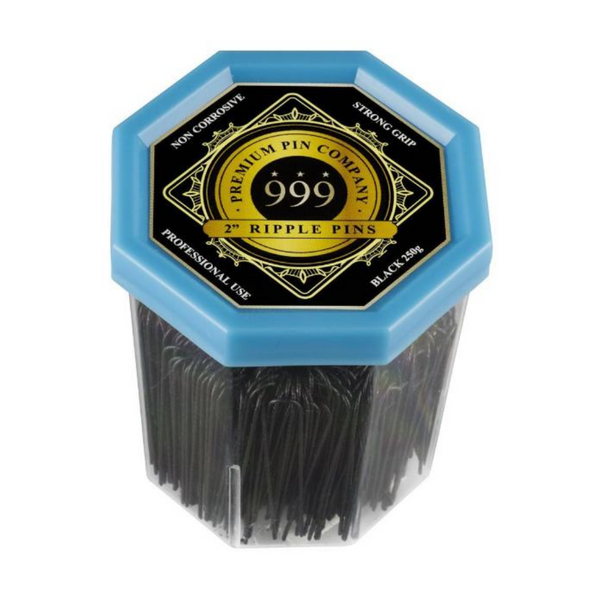 999 Premium Ripple Pins - 2 inch - BLACK* (250 Pins)