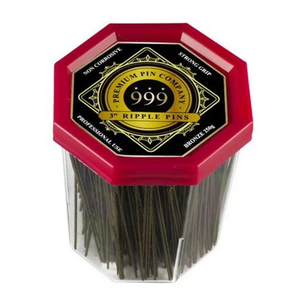 999 Premium Ripple Pins - 3 inch - BRONZE* (250 Pins)