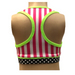 Identity Costuming Crop Top - Candy Stripe | Lime Green - Child 8 ONLY