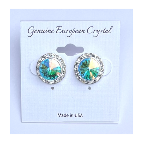 Competition Crystal Stud Earrings AB sizes1