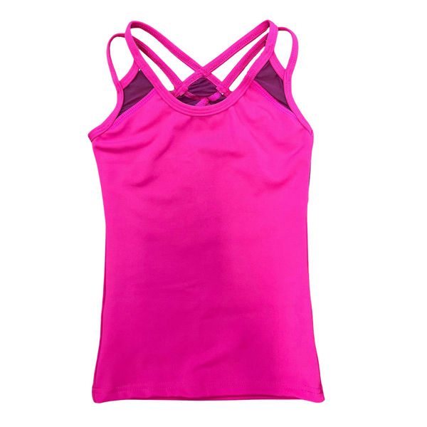 PW Dancewear Cross Strap Singlet - Candy