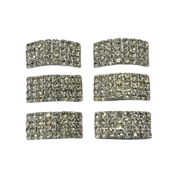 Dana Pump Buckles - Crystal Clear Diamante