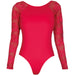 PW Dancewear Adult's Evie Leotard - Rosebud Red