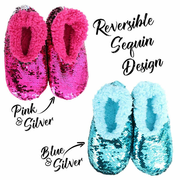 Childrens sequin slippers sales