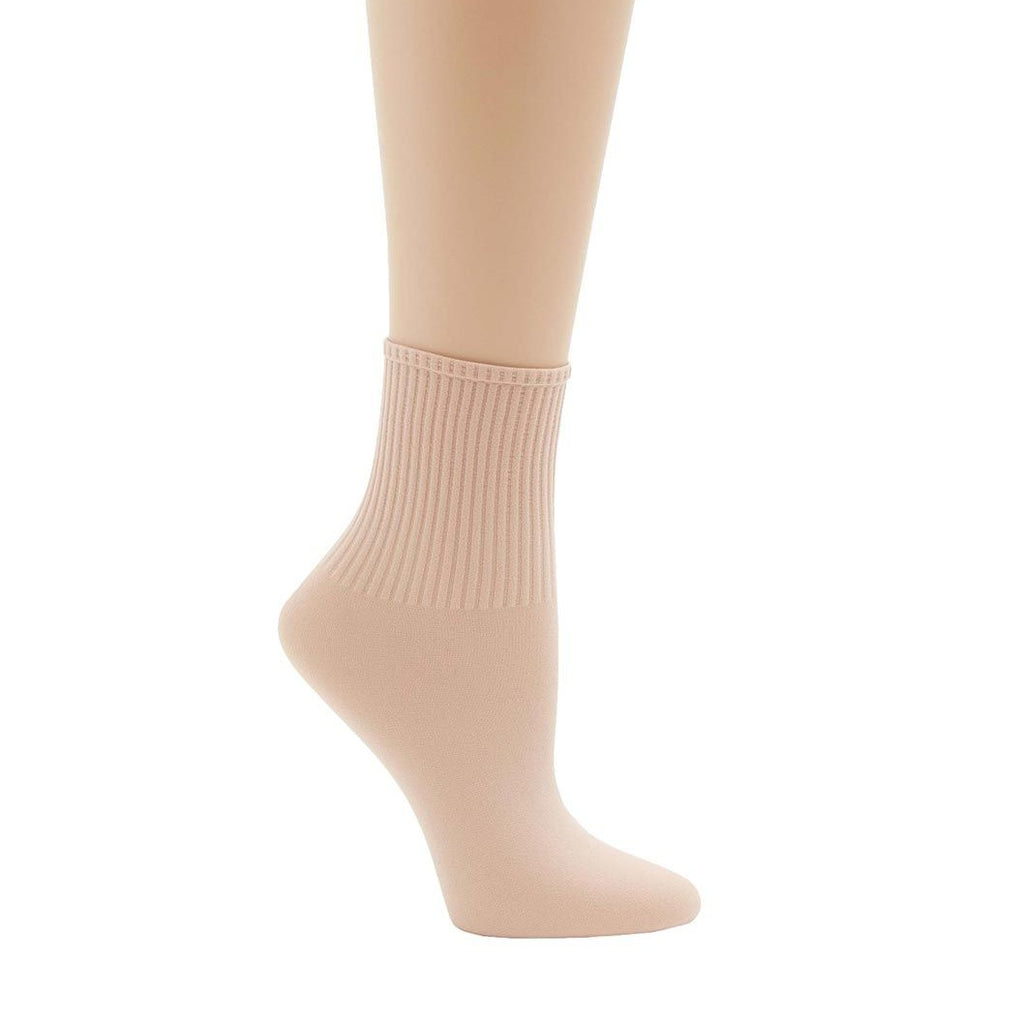 Capezio Ribbed Dance Sock - Ballet Pink