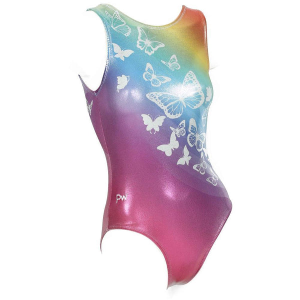 PW Dancewear Children's Gymnastics Leotard - Butterflies