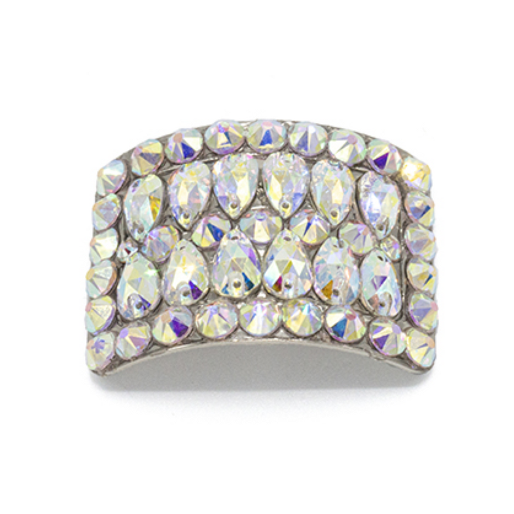 Irish Hard Shoe Buckles - Mini Pear AB Diamante