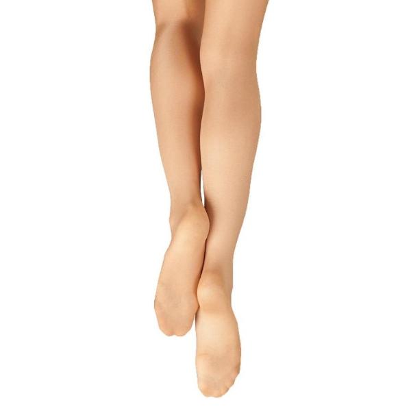 Capezio Adult's Ultra Shimmery Footed Tights - Suntan