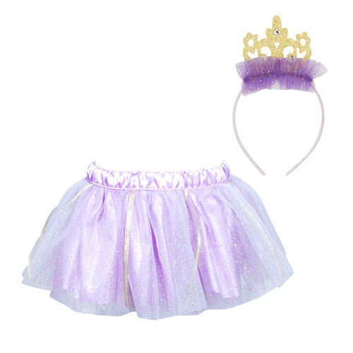 Pink Poppy Dreamy Princess Tutu & Headband Set - Lilac