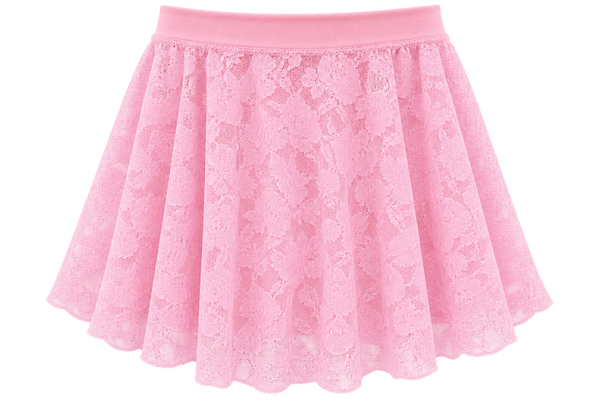 d:d Lace Flowers Ballet Skirt in Sugar Pink