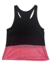 Ditto Dancewear Black & Pink Foil Mesh Singlet Top