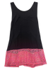 Ditto Dancewear Black & Pink Foil Mesh Singlet Top