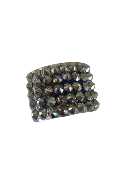 Irish Hard Shoe Buckles - Mini Square - AB Diamante