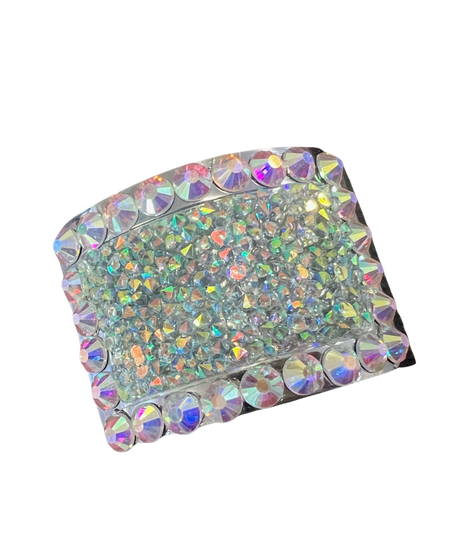 Irish Buckle Frost Crushed Crystal Framed in AB Diamantes