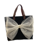 White Tulle Bow Tote Bag