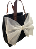 White Tulle Bow Tote Bag