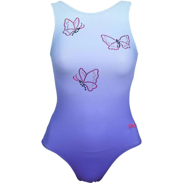 PW Dancewear Children's Gymnastics Leotard - Butterfly Spangle
