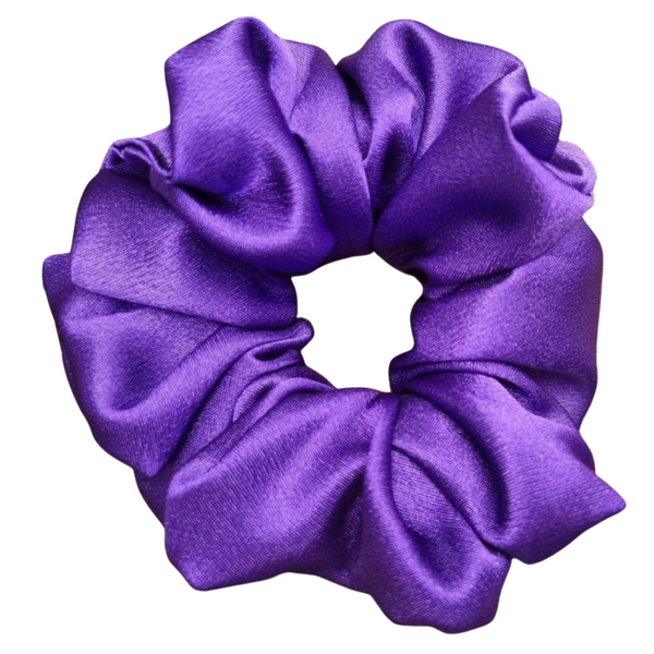 Purple scrunchie