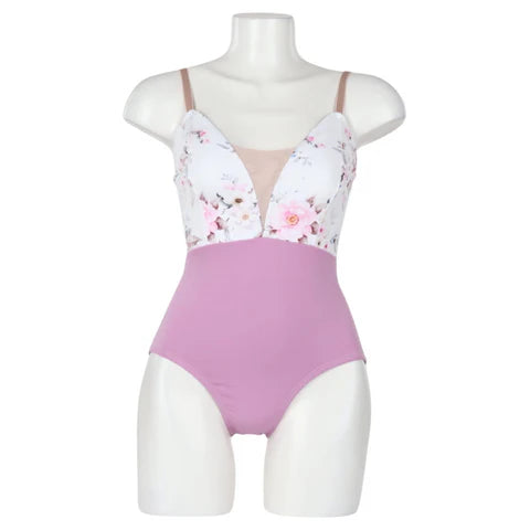 PW Dancewear “Viola” Floral Mesh Leotard