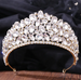 Ditto Dancewear Gold Crown Gem Tiara