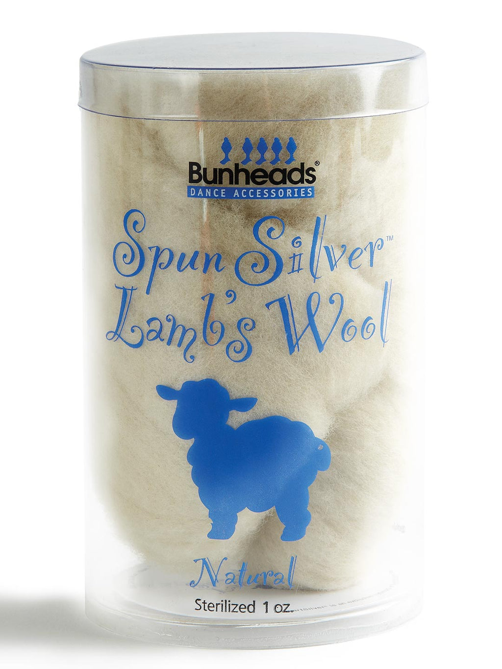 Spun Silver Lamb's Wool