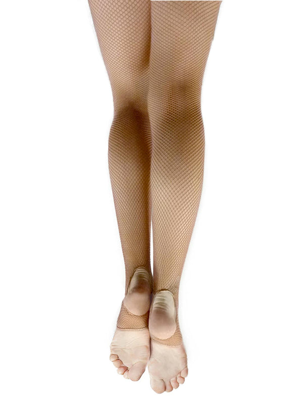 Capezio Stirrup Professional Fishnet Tight - Suntan