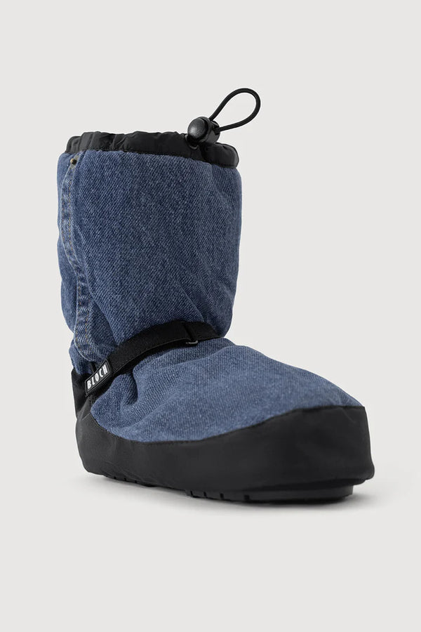 Bloch Adult's Warm Up Booties - Upcycled Denim