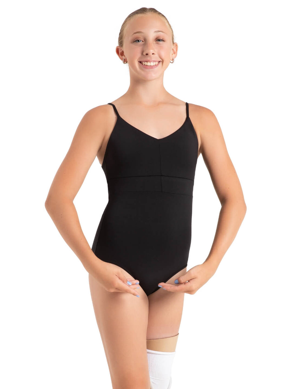 Whispering Waves Seaside Cami Leo - BLACK - SALE