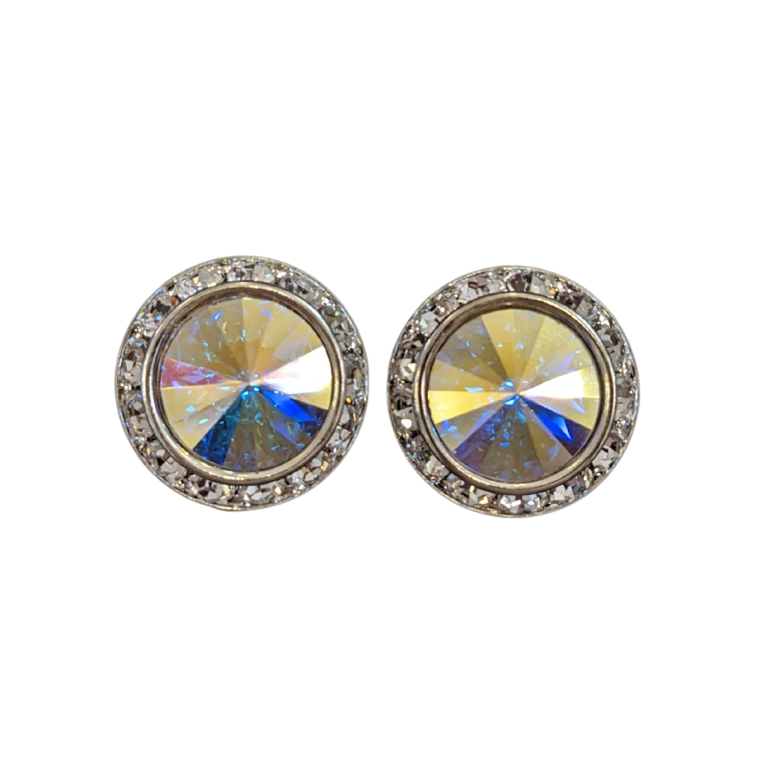 Ab crystal stud earrings 2025