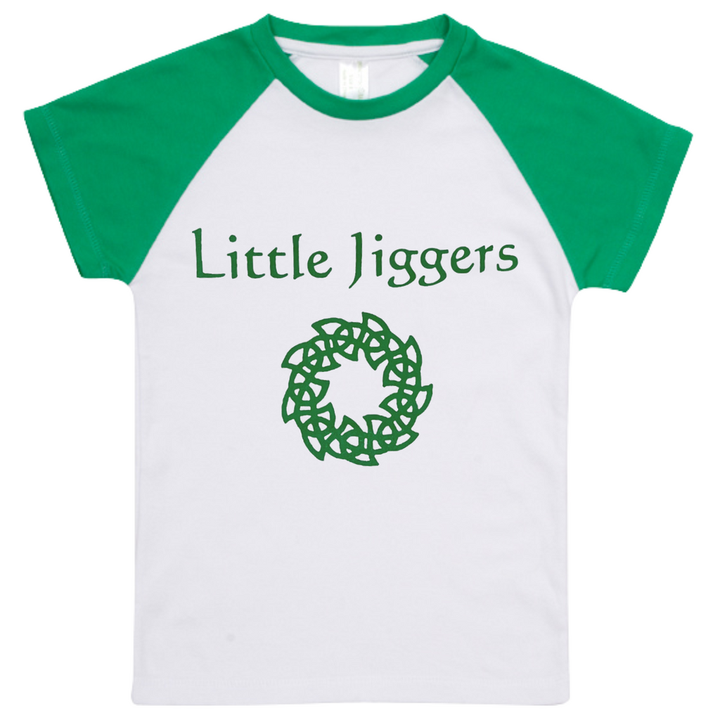 Little Jiggers T-shirt (white/green) - Irish T-shirt