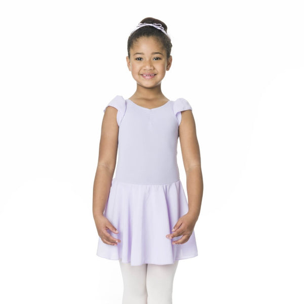 Studio 7 Children's Cap Sleeve Chiffon Dress - Lilac*