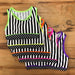 Ditto Dancewear Neon Spots and Stripes Gym Set with Scrunchie