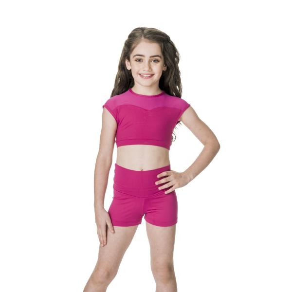 Studio 7 Children's Activate High Waisted Shorts - Mulberry*