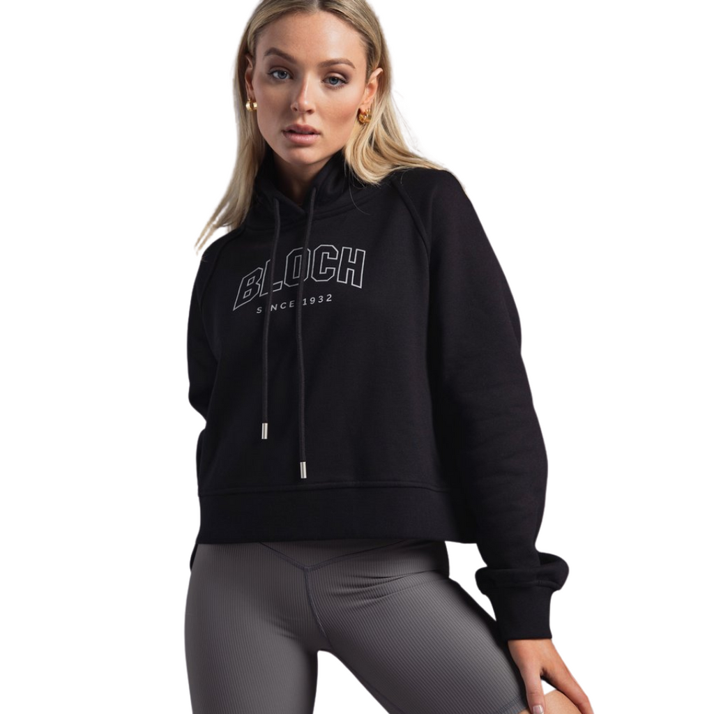 Bloch Off-Duty Terry Crop Hoodie - Black