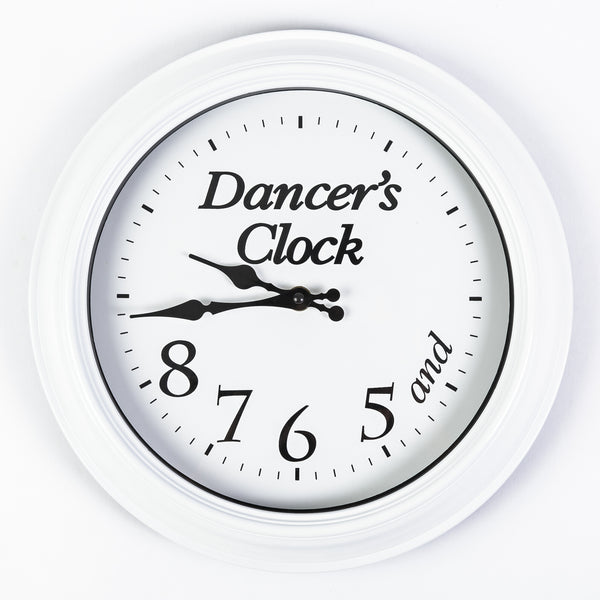 Dancer's Clock 5, 6, 7, 8 - White