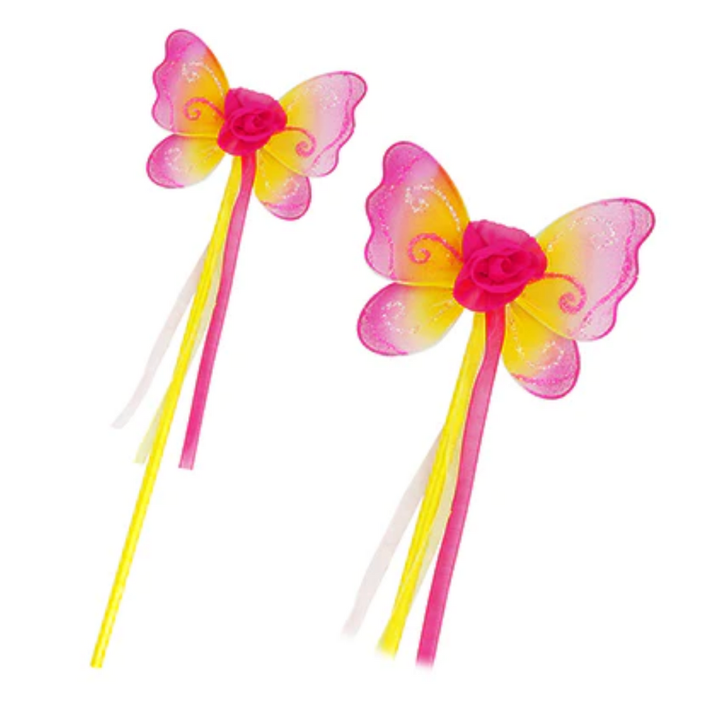 Pink Poppy Enchanted Blossom Wand - Yellow