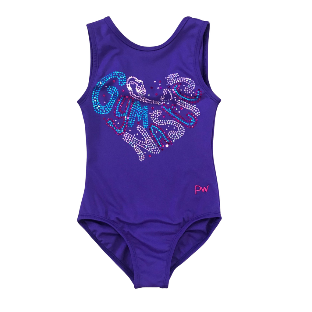 PW Dancewear Gymnast Spangle Leotard - Purple