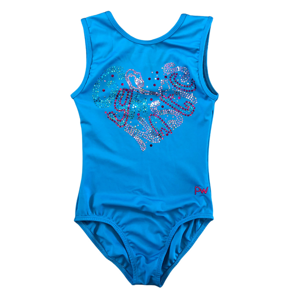 PW Dancewear Gymnast Spangle Leotard - Turquoise