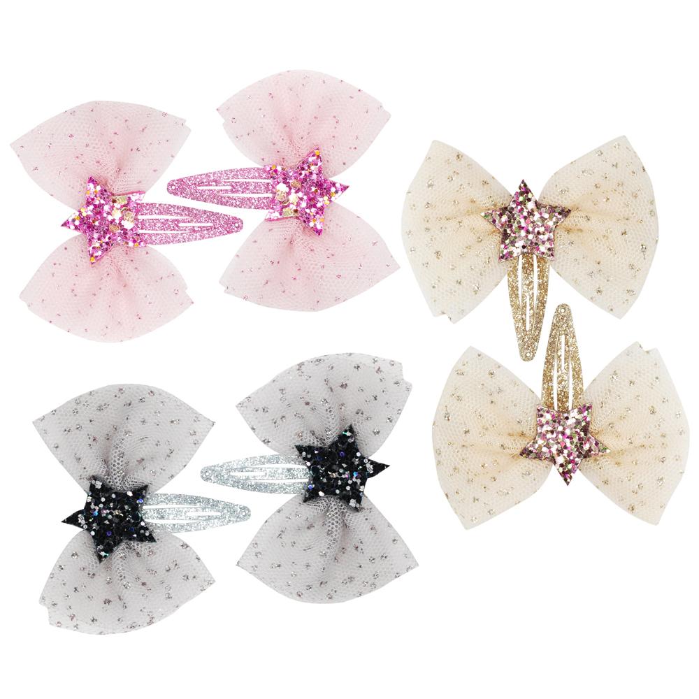 Pink Poppy Magical Wishing Star Hairclips