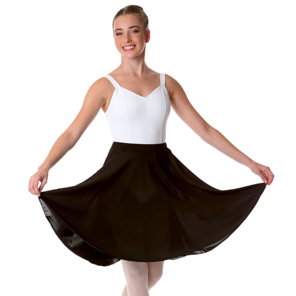 Studio 7 Adult's Long Circle Skirt - Black