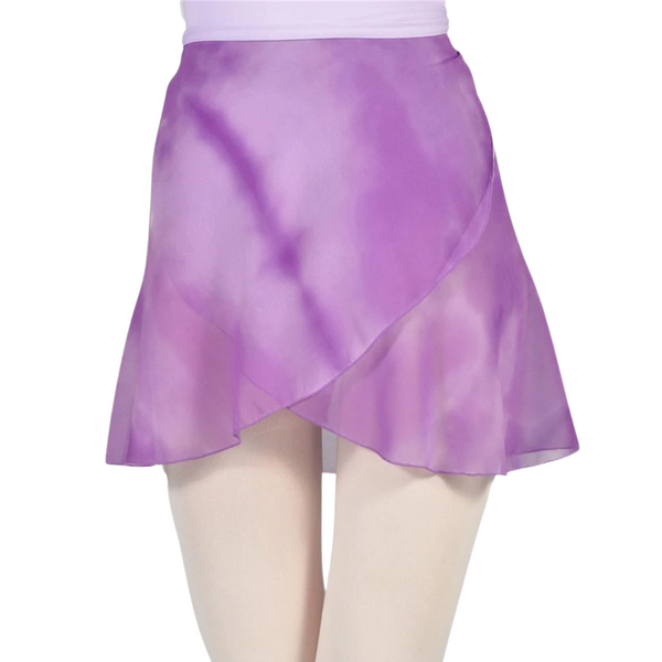 PW Dancewear Adult's Watercolour Wrap Skirt - Lilac