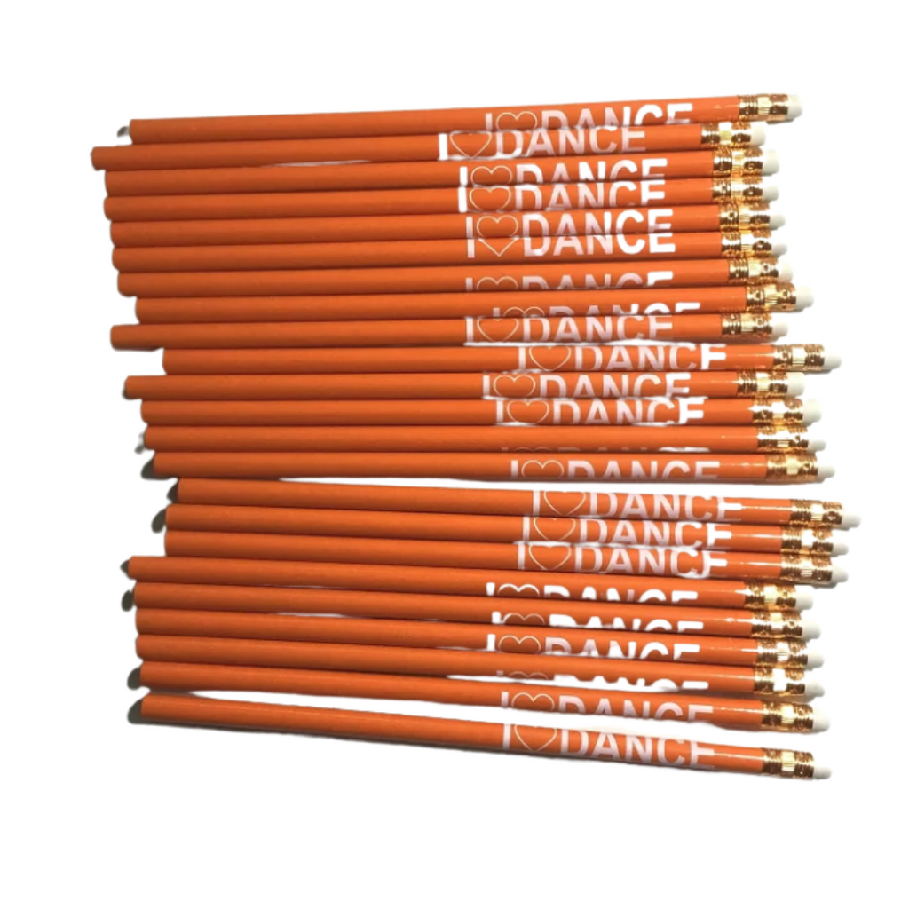 Ditto Dancewear 'I Love Dance' Pencil - Orange