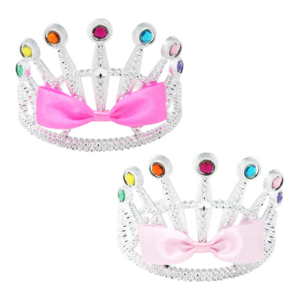 Pink Poppy Pink Bow Jewelled Princess Crown