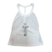 Mad Ally Children's Pirouette for PIzza Singlet Top - White