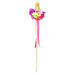 Pink Poppy Wooden Bead Pixie Flower Wand - 2 colours